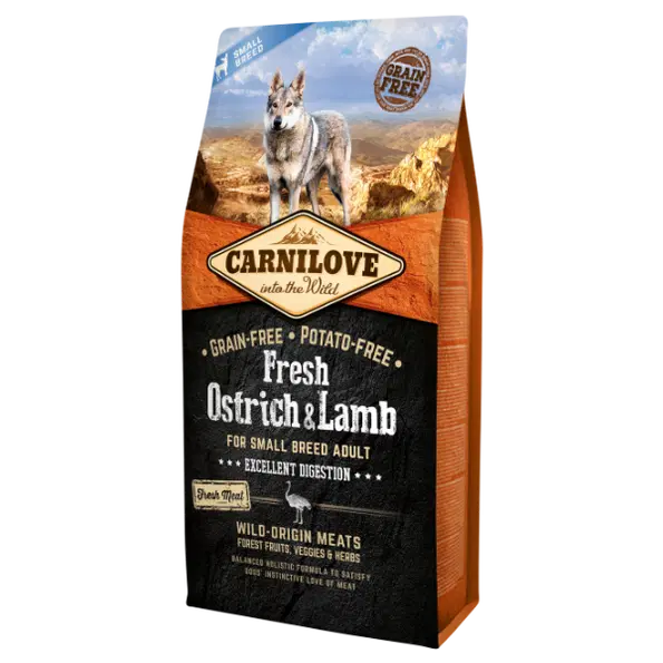 CARNILOVE Fresh Ostrich & Lamb Adult Small Breed