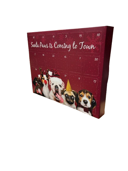 The Doggylicious Sausage Delight Advent Calendar | 24 Days of Artisan Natural "ZOOM-eze” Inducing Duck, 3 Bird & Turkey Treats for Dogs