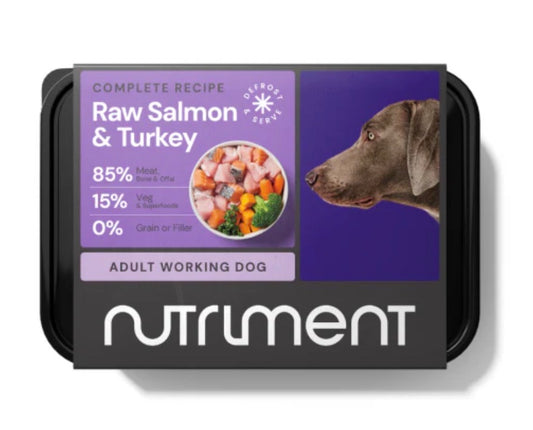 Nutriment raw salmon and turkey