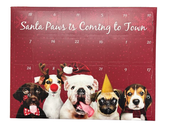 The Doggylicious Sausage Delight Advent Calendar | 24 Days of Artisan Natural "ZOOM-eze” Inducing Duck, 3 Bird & Turkey Treats for Dogs